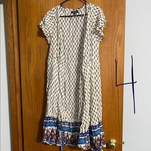 Papillon front tie dress